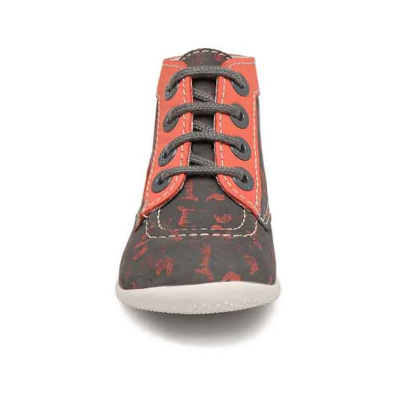 Bottillons Bonbon - Gris/Orange-3