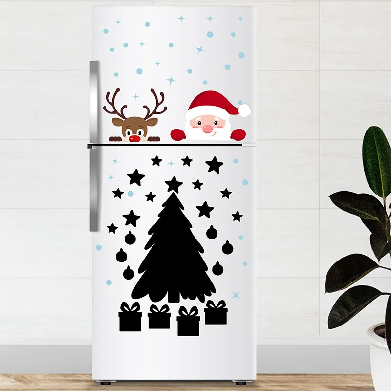 Stickers Ardoise - Père Noël & Renne + Sapin-0
