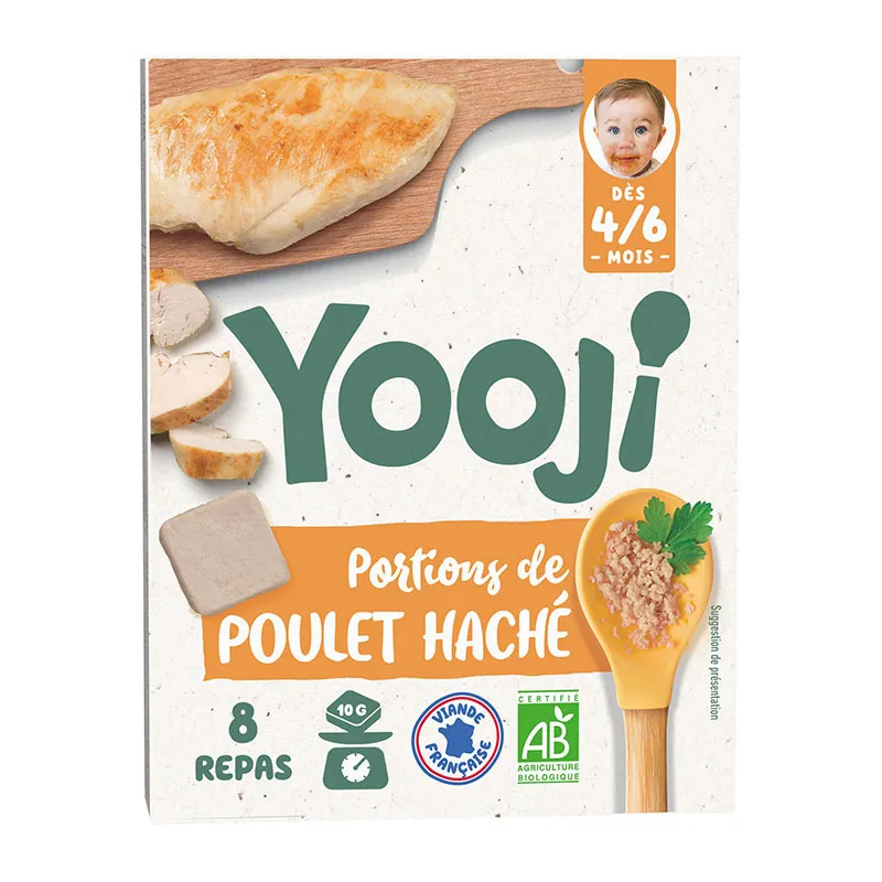 Pack Mes 1er Hachés de Viandes Bio et Poissons Sauvages MSC - 50 repas - 4m+-1