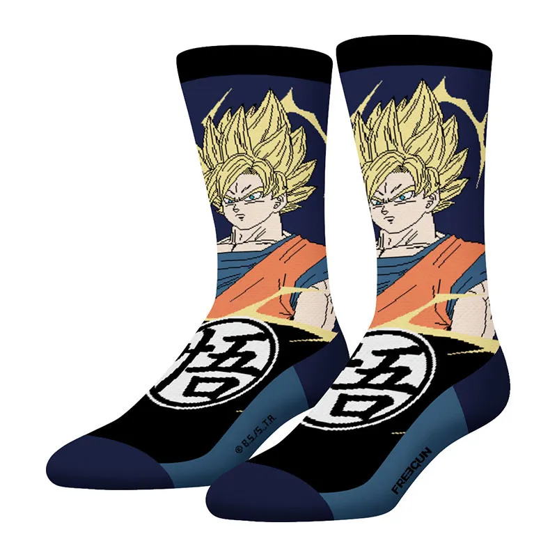 4 paires de Chaussettes Garçon Dragon Ball Z - Noir/Rouge/Orange/Gris/Jaune-3