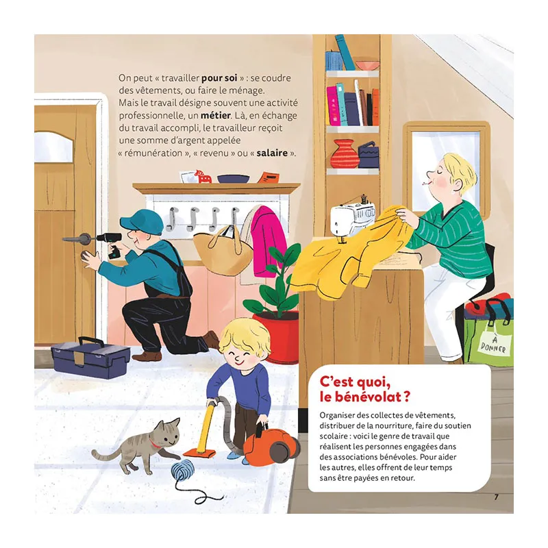 Livre Mes p'tites questions Le travail - 6+-3