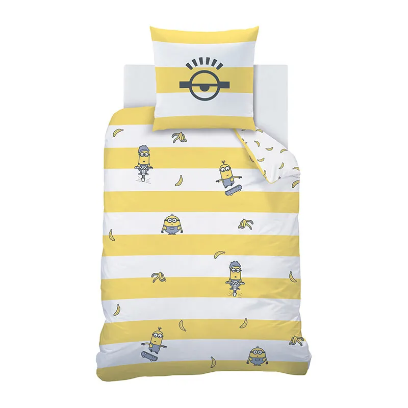 Parure 2pcs Les Minions Sketch Jaune - 140x200cm-1