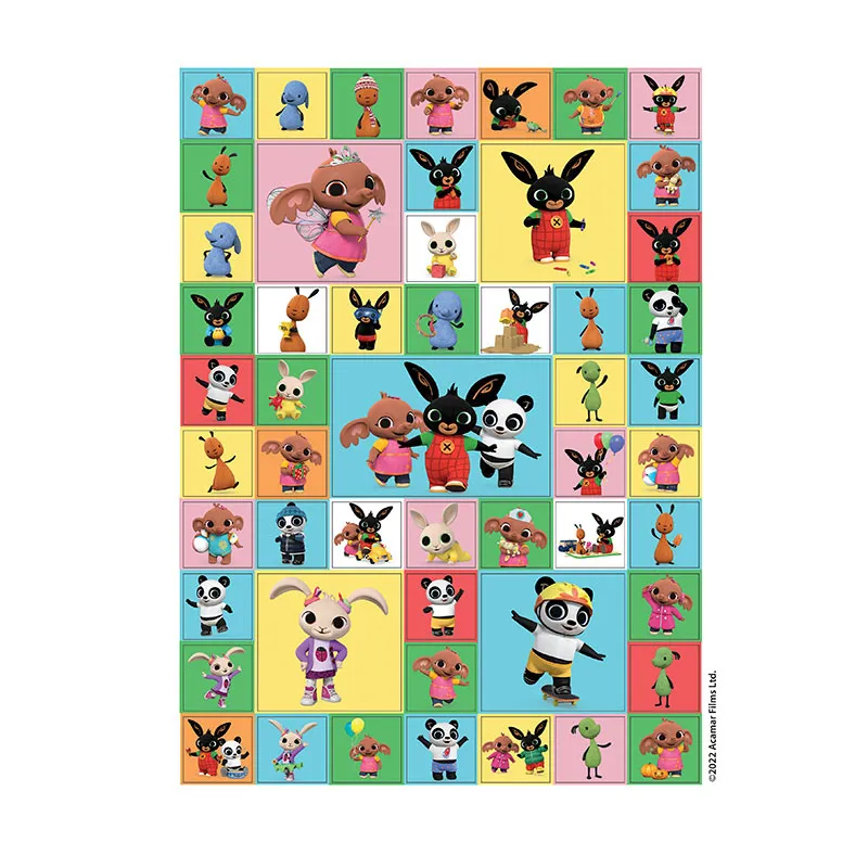 Stickers & Coloriage Bing 100pcs - 36m+-2
