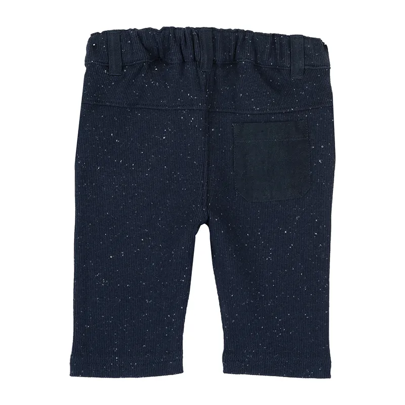 Pantalon Basic - Bleu chiné-1