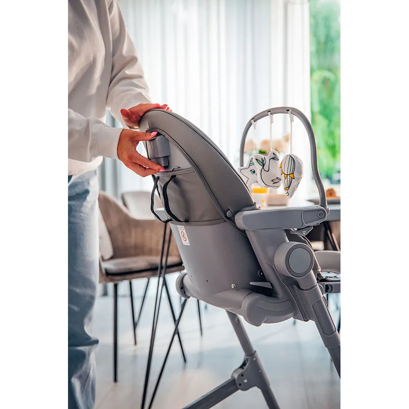 Chaise haute 2en1 Cora Plus Gris - 0-3 ans-17