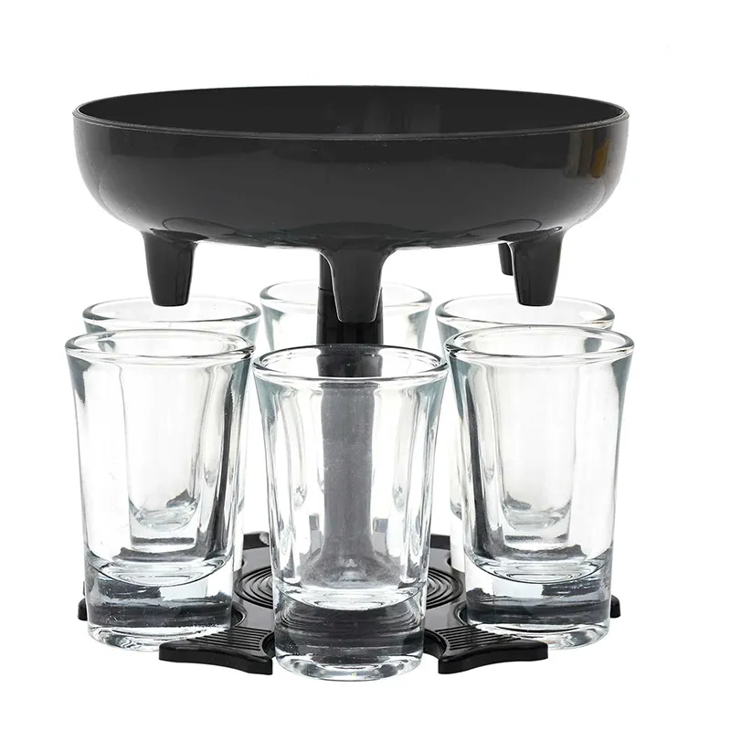 Distributeur de 6 verres à shooter - 13x13x13cm-0
