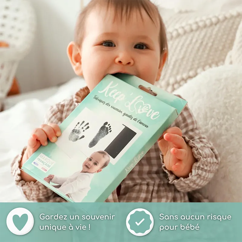 3 Kits d'empreintes bébé Mains & Pieds - 20x13cm-1
