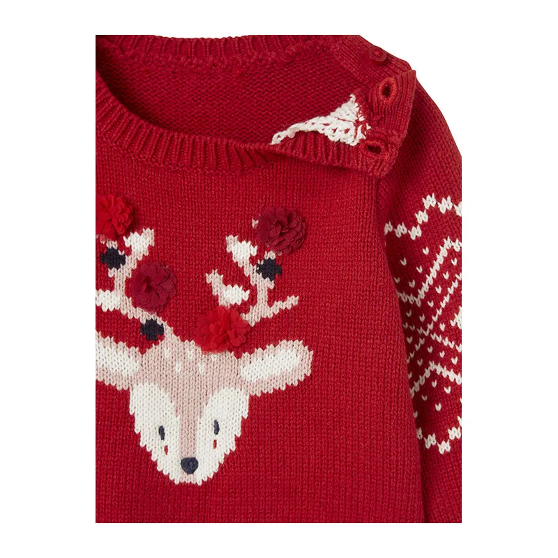 Pull Noël - Rouge brique-2