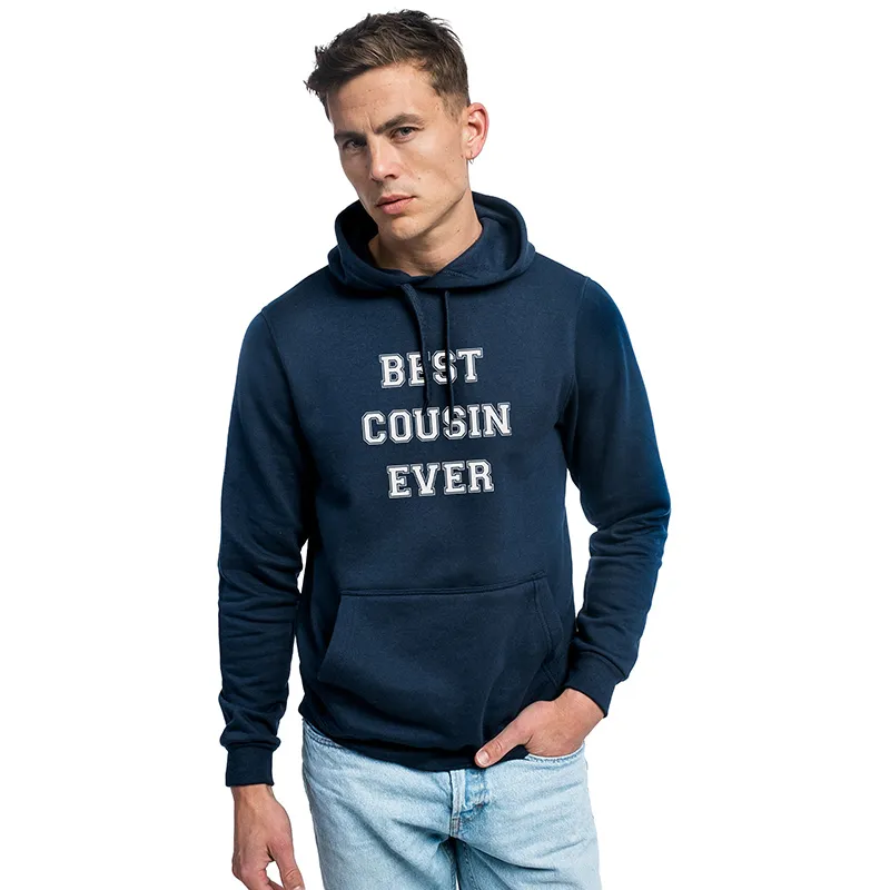 Hoodie Homme Best cousin ever - Navy-0