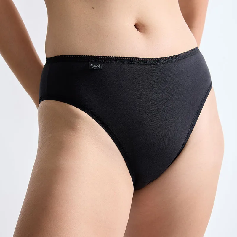 3 Culottes échancrées Sloggi 24/7 - Noir-1