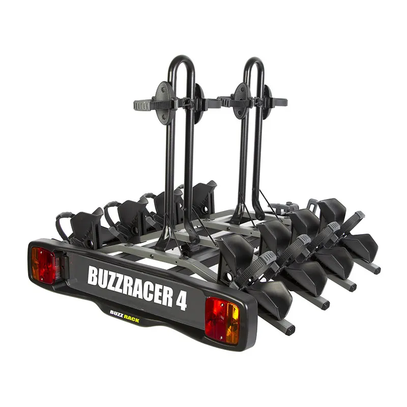 Porte-vélo sur attelage plateforme Buzzracer 4 - 4 vélos-0