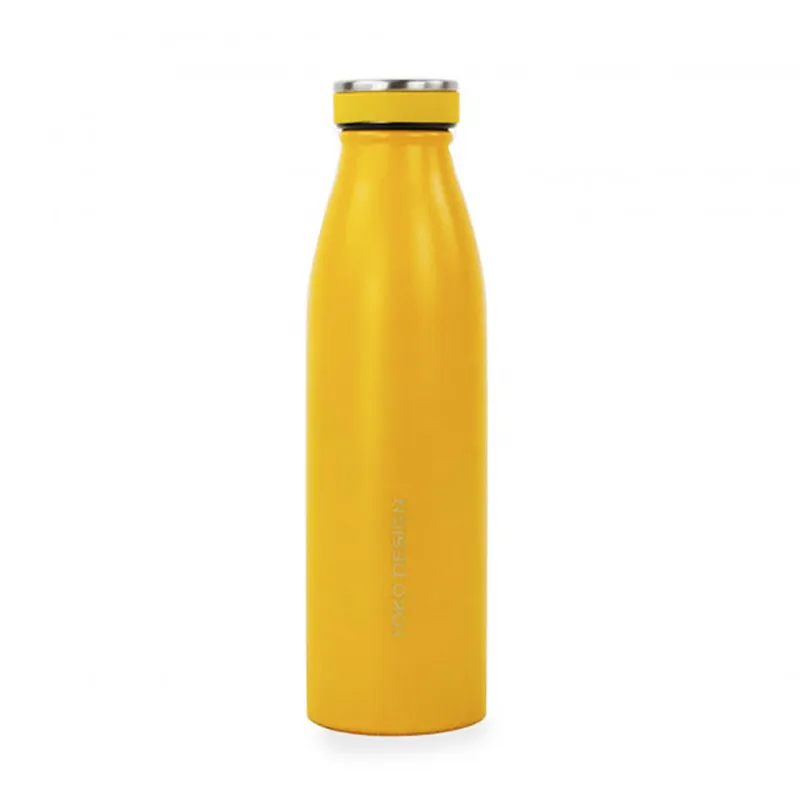 Bouteille isotherme Milk Jaune - 500ml - YOKO DESIGN-0