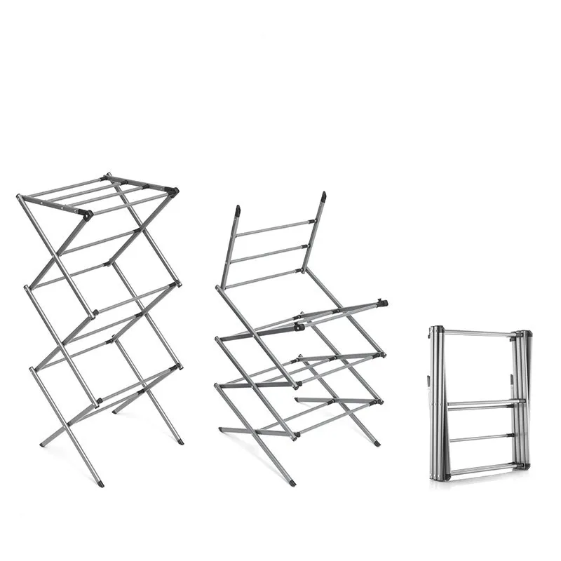 Séchoir à linge 3H pliable/extensible Cloxy - 74x103x38cm-3