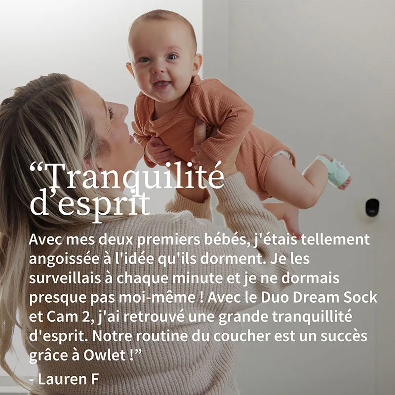 Babyphone Owlet Cam2 + Dream Sock - Menthe-12
