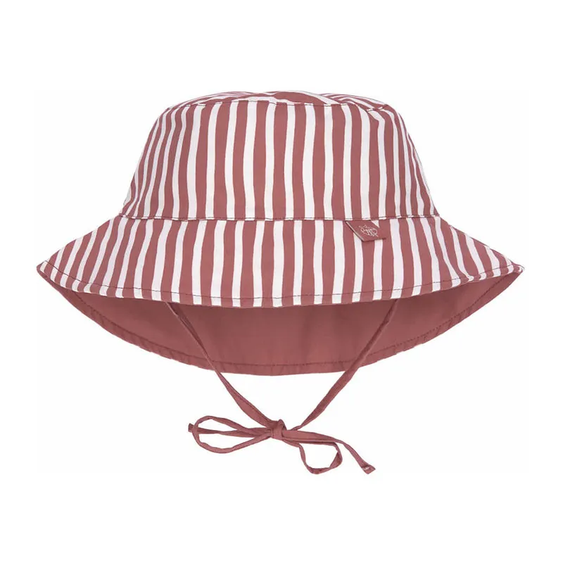 Chapeau de soleil réversible anti-UV Stripes red - Lassig-0