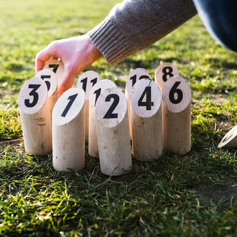 Jeu de quilles nordiques en bois - 6+-0