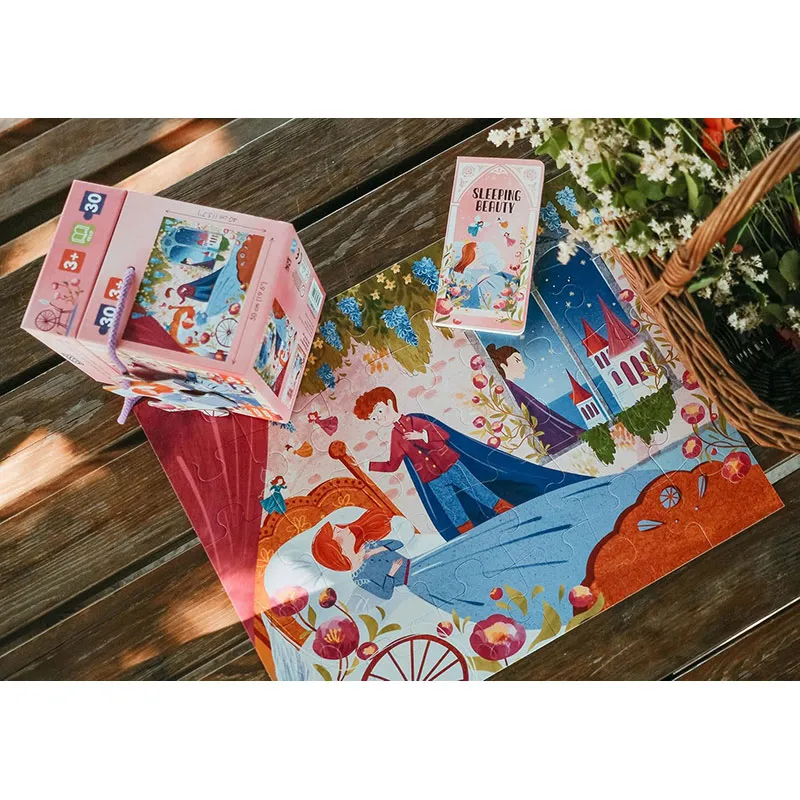 Livre + puzzle 30pcs La belle au bois dormant - 36m+-6
