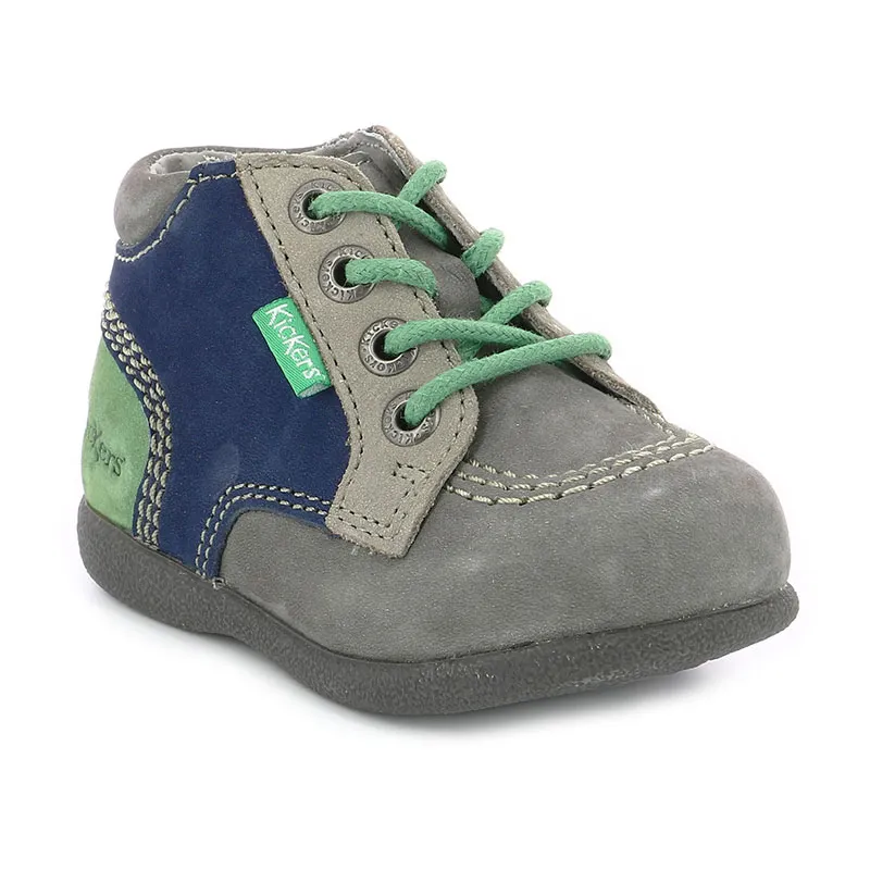 Bottillons Babystan - Gris/Vert/Gris-1