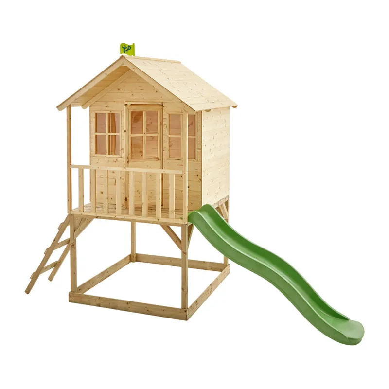 Maisonnette Colline Bois avec toboggan - 18m+-1