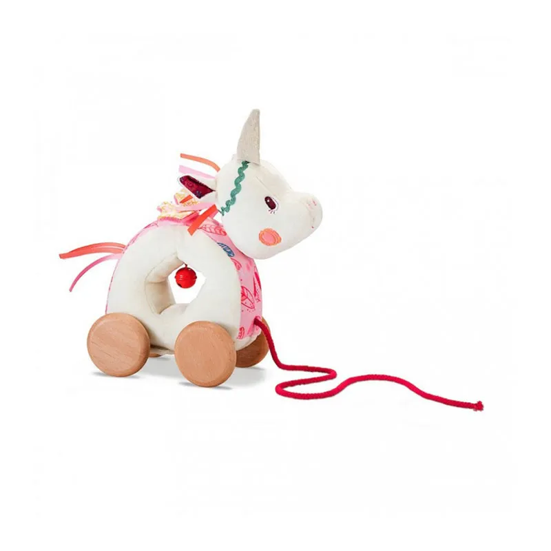Jouet à tirer Louise la Licorne - 12m+-0