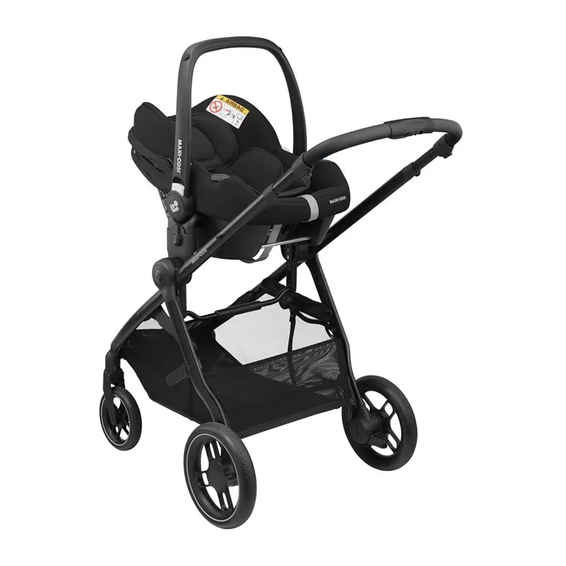 Duo Poussette Compacte Street + Cosi Pebble Pro + Base FamilyFix 3 + Adaptateurs Noir - 0m+ -9