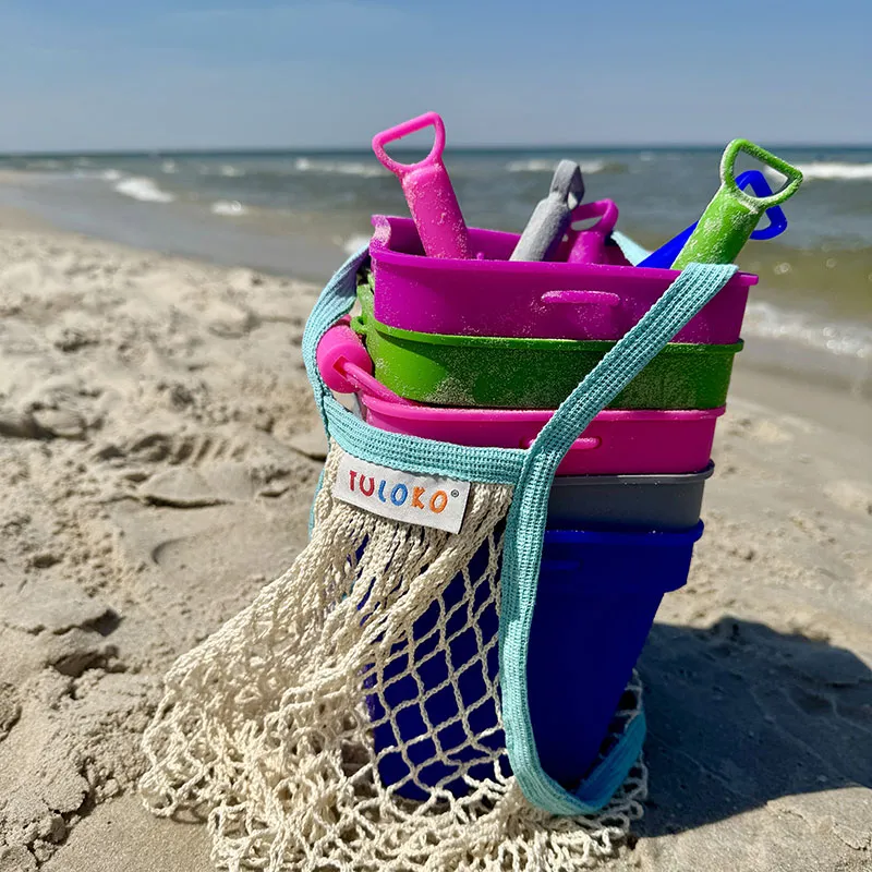 Seau de plage + Pelle Silicone-6