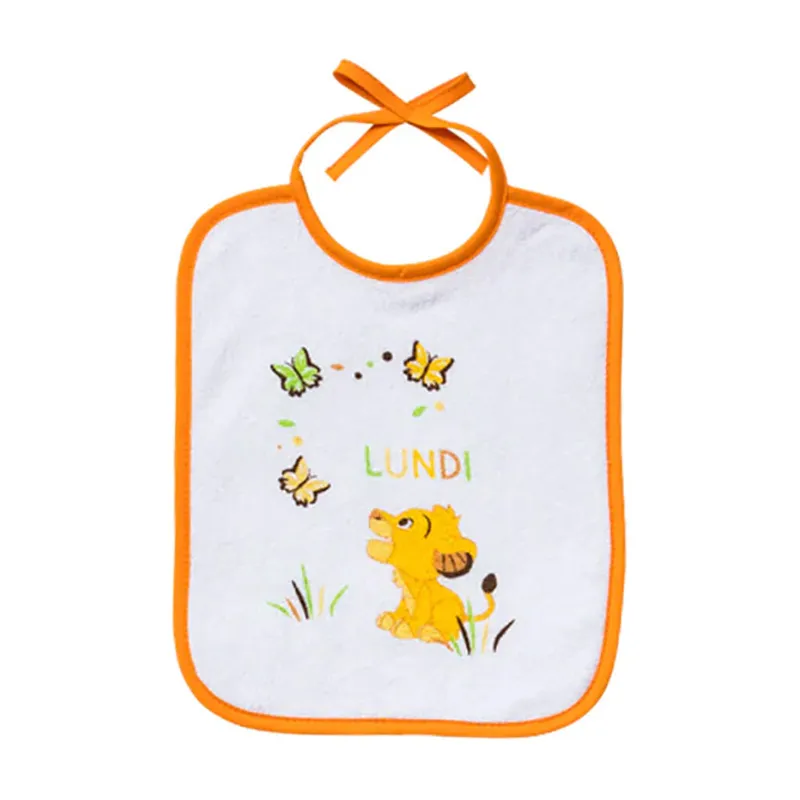 7 Bavoirs Naissance Roi Lion - 20x25cm-1