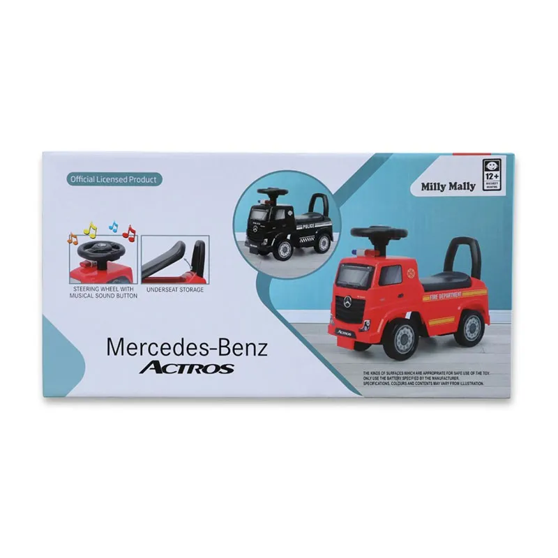 Porteur Mercedes-Benz Actros Camion de pompiers Rouge - 12m+-14