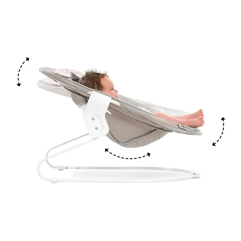Chaise-haute Alpha+ avec tablette Blanc + Transat Alpha Bouncer 2en1 Lapin Beige - 0m+-17