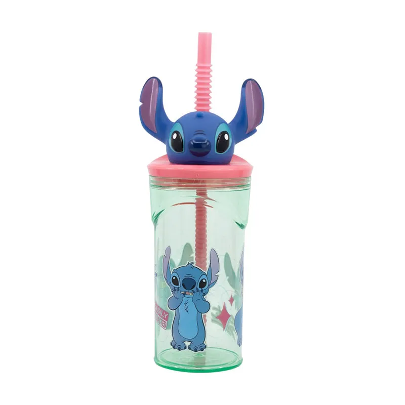 Gobelet avec paille Stitch 3D - 360ml-0