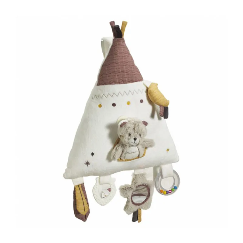 Jouet de lit Timouki Blanc/Beige - 20x48x10cm-0