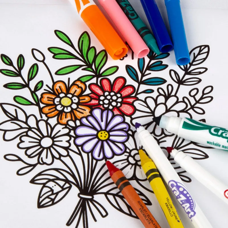 Coffret art coloriage Lavable - 64pcs-1