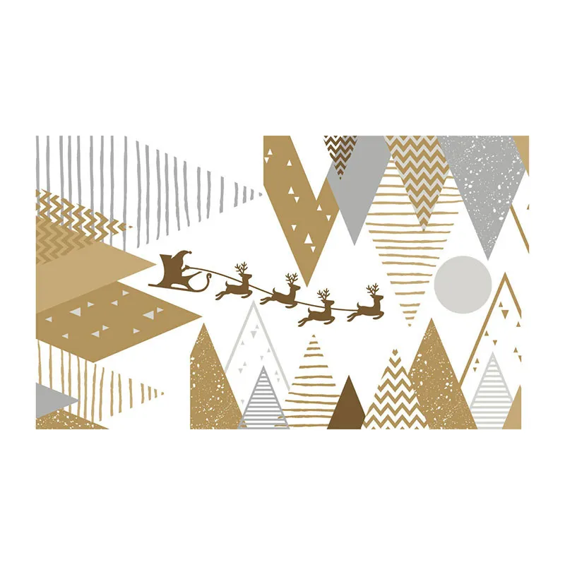 Stickers - Montagnes, père Noël & rennes-4