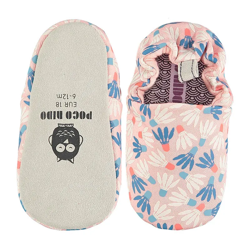 Chaussons Mini Shoes Badminton COTON - Rose/Bleu - POCO NIDO-1