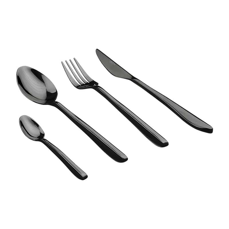 Ménagère Olaf Noir Brillant - 24pcs-3