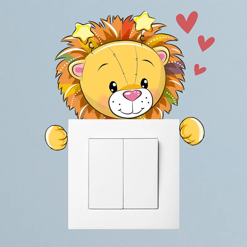 Stickers - Prise Lion peluche-0
