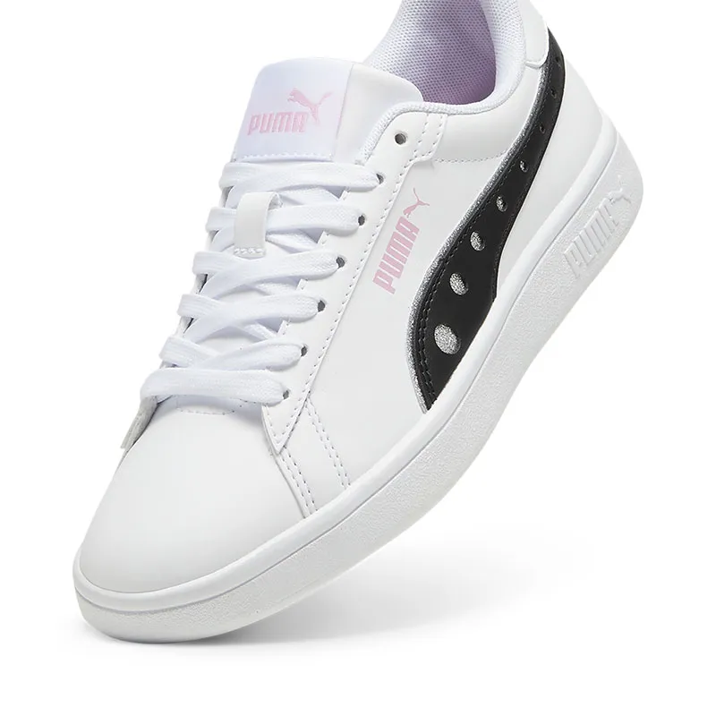 Baskets Junior Fille Puma Smash 3.0 Dance - Blanc/Noir-4