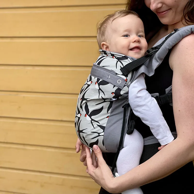 Porte bébé Love Buckle Carrier Hirondelle - Gris-4