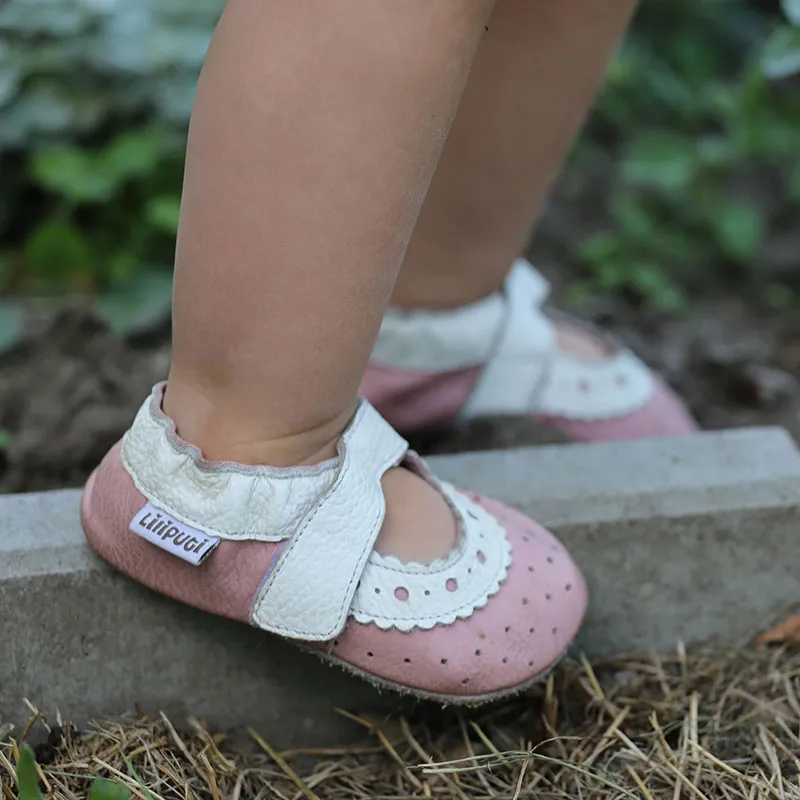 Sandales souple Baby - Rose-1