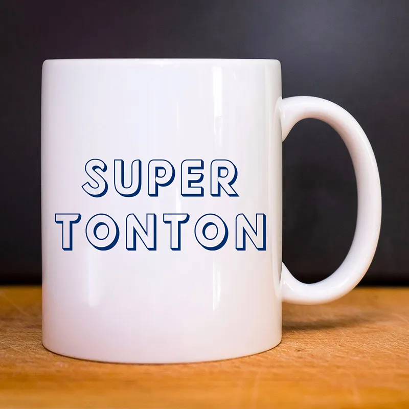 Mug Super tonton 3 waf - Blanc-0