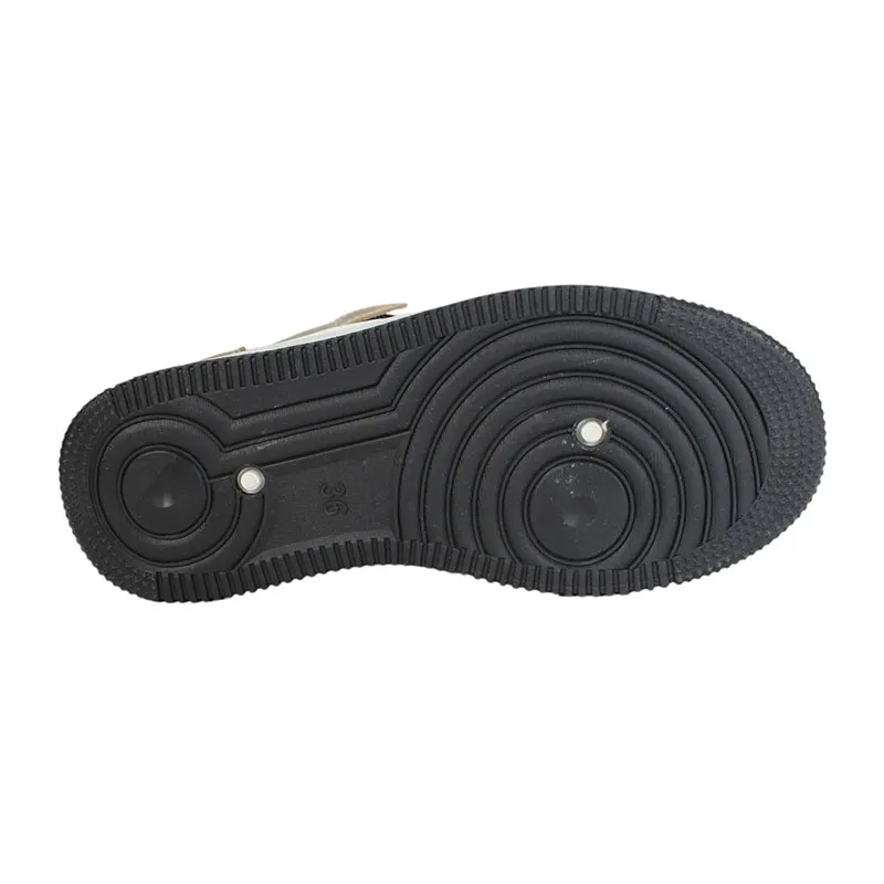 Baskets montantes Lee Cooper Fille - Blanc/Noir/Doré-3