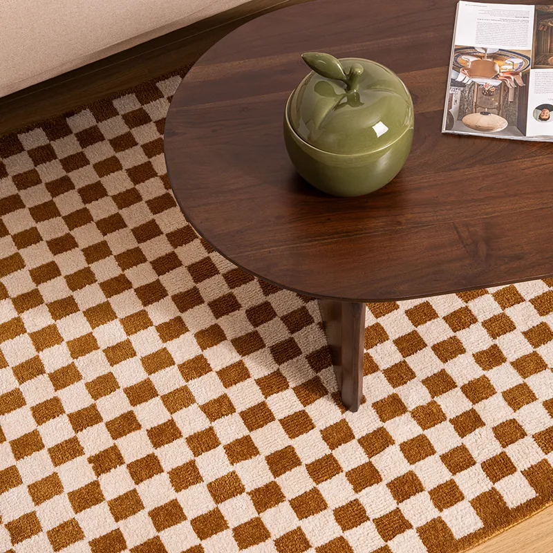Tapis damier Tufté Family corner - 118x170cm-5