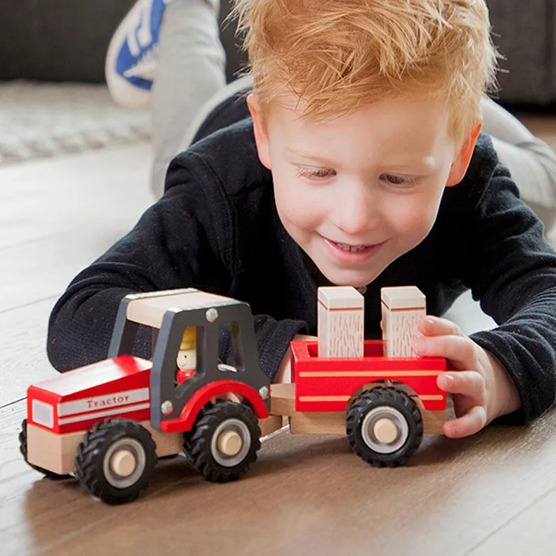 Tracteur avec Remorque + Bottes de Paille - 18m+-1