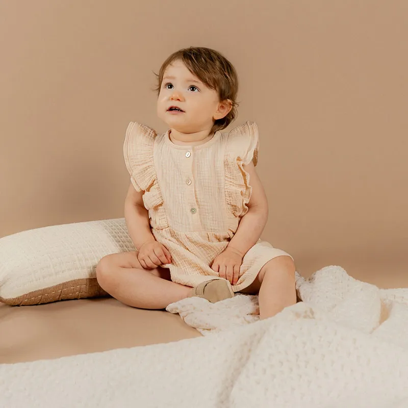 Robe MC mousseline Smart girl - Beige-1