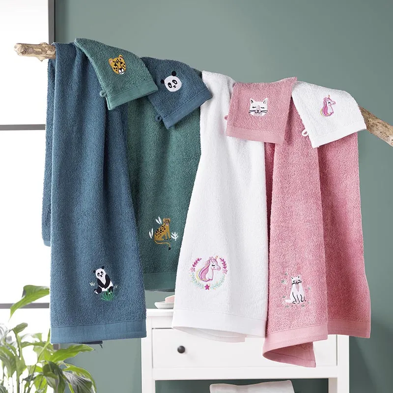 Gant + Drap de Douche Petit Panda - 70x130cm-2