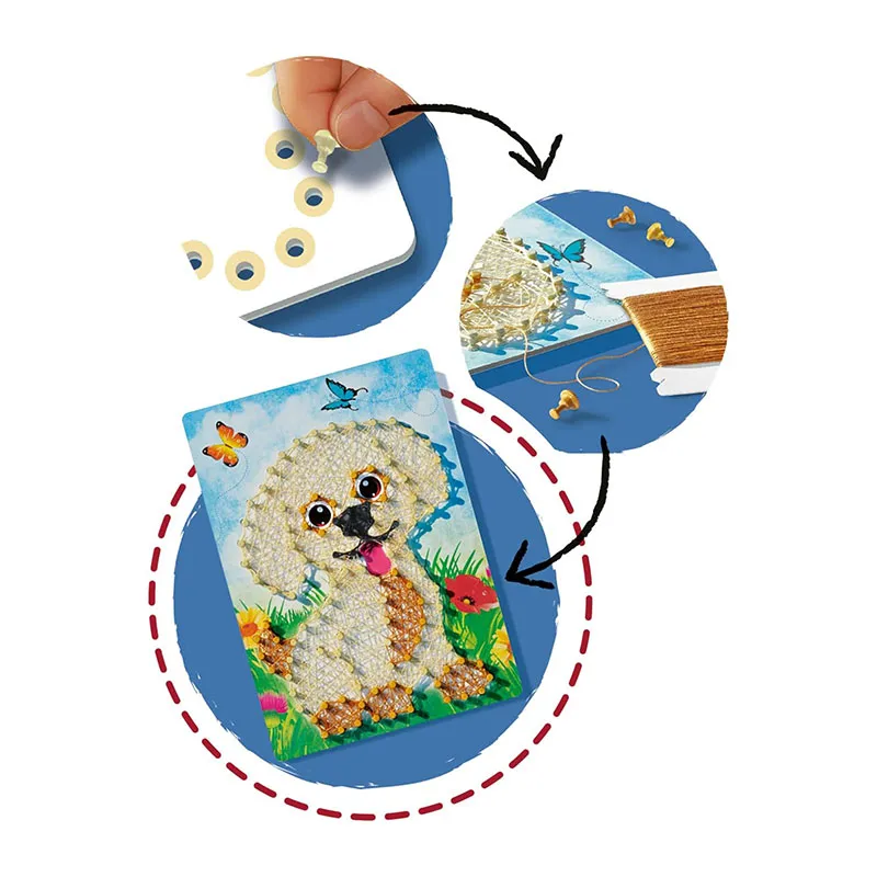 Kit créatif String Art Chiens - 6+-3