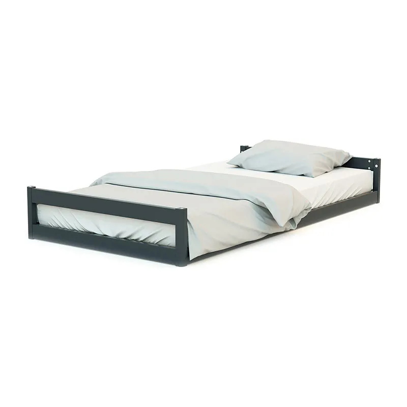 Lit bébé évolutif Confort Gris/Hêtre - 70x140cm-2