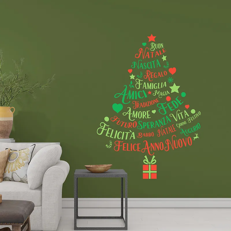 Stickers - Sapin & Ecritures italiennes-3
