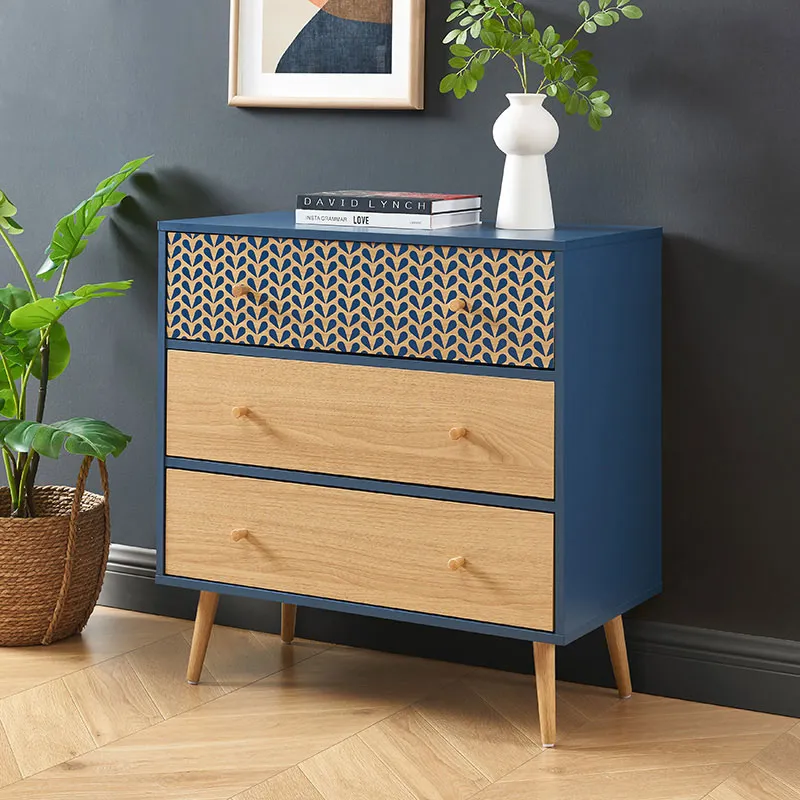 Commode Capucine Bleu pétrole - 78x39.5x80cm-1
