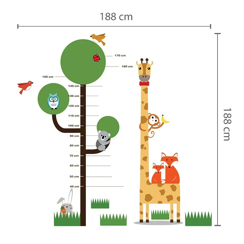 Stickers Toise - Animaux rigolos-4
